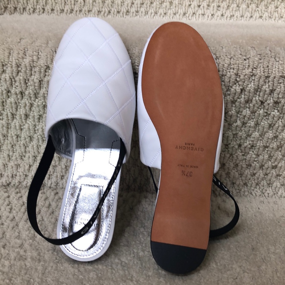 ‼️SOLD‼️Givenchy Logo Slingbacks 7.5 NWT - Picture 3 of 5